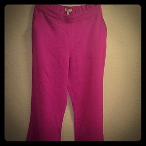Chic!! "Palazzo" Magenta bell bottom slacks SMALL